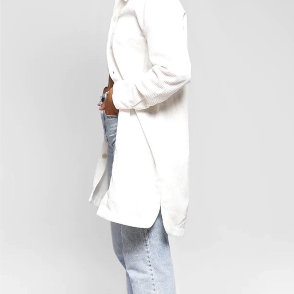 Elegant Cream Longline Tunic - Picture 2 of 12